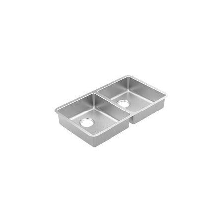 Moen 1800 Series Stainless Steel Undermount Double Bowl Sink GS18260B